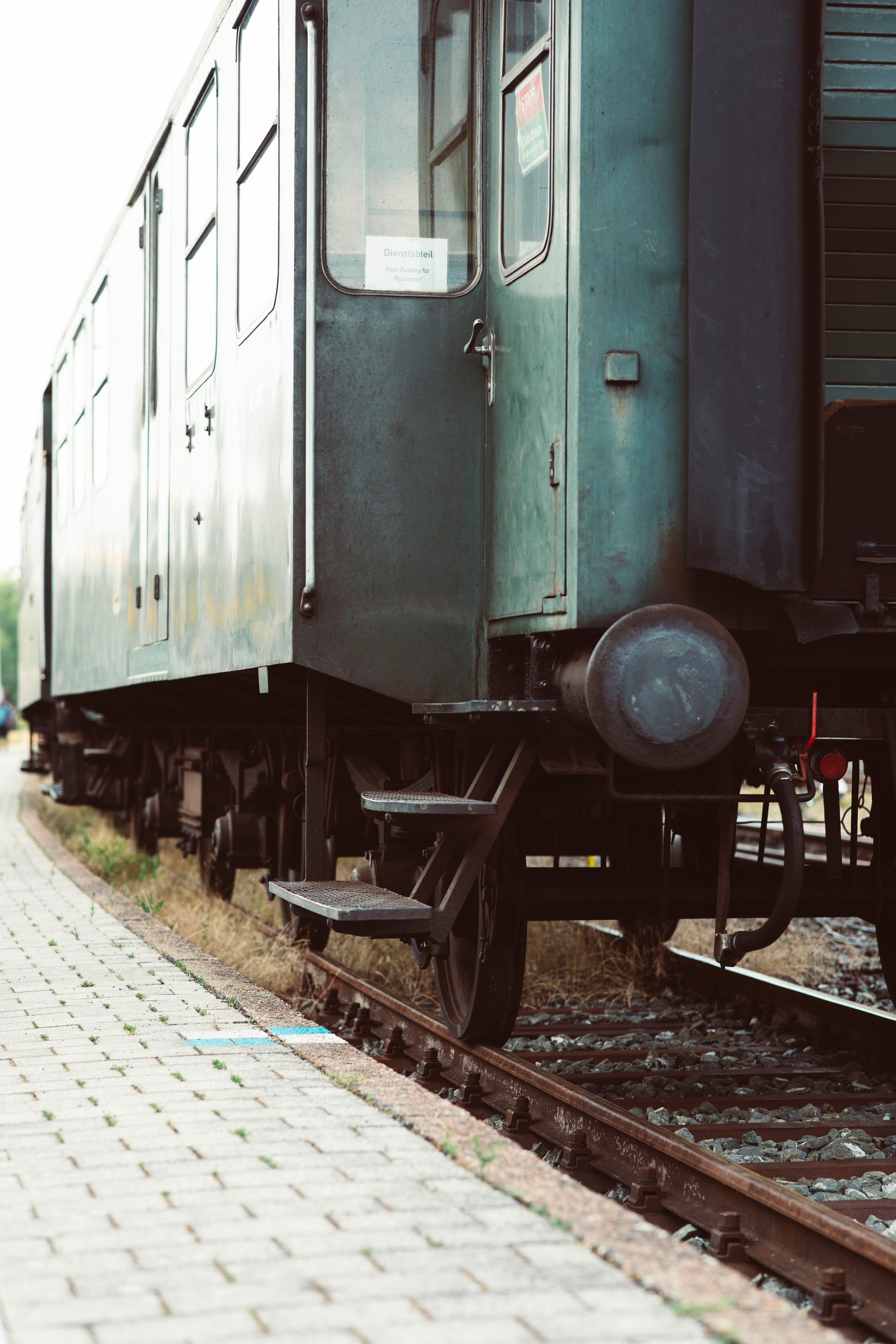 Historic Japanese railway station platform